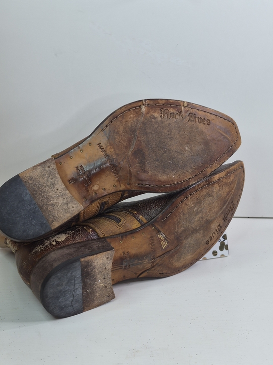 Mark Nason Distressed Brown Leather Ankle Boots main image 9